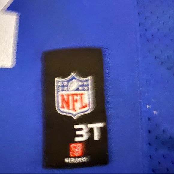 NFL Team Kids NY Giants Blue and White Jersey #87 Sterling Shepard 3T - Picture 3 of 5